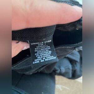 Jeans, vanilla star, size 1 in juniors, black